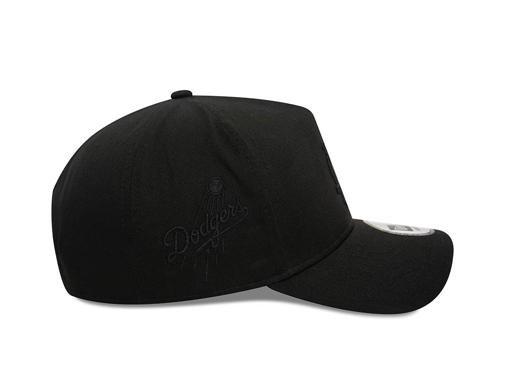 New Era Los Angeles Dodgers Monochrome Black A Frame Snapback Cap
