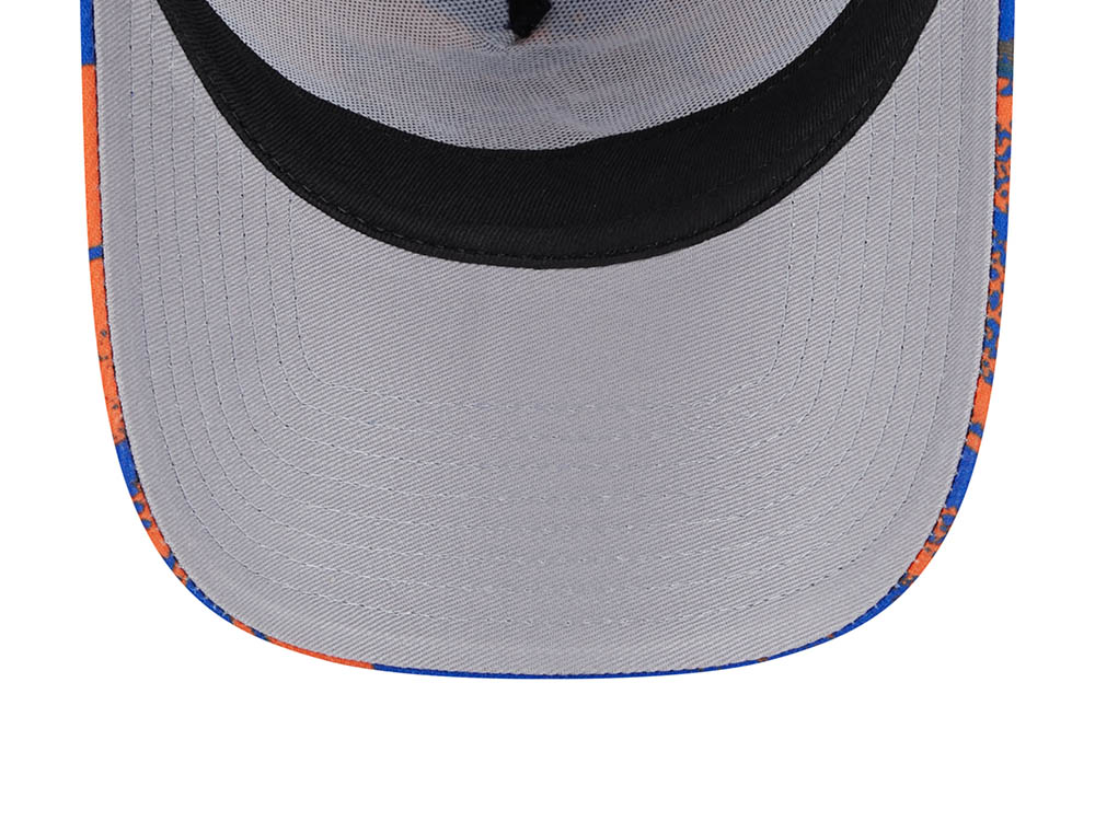 New Era New York Knicks NBA Tip Off 2024 Trucker 9Forty A Frame Snapback Cap