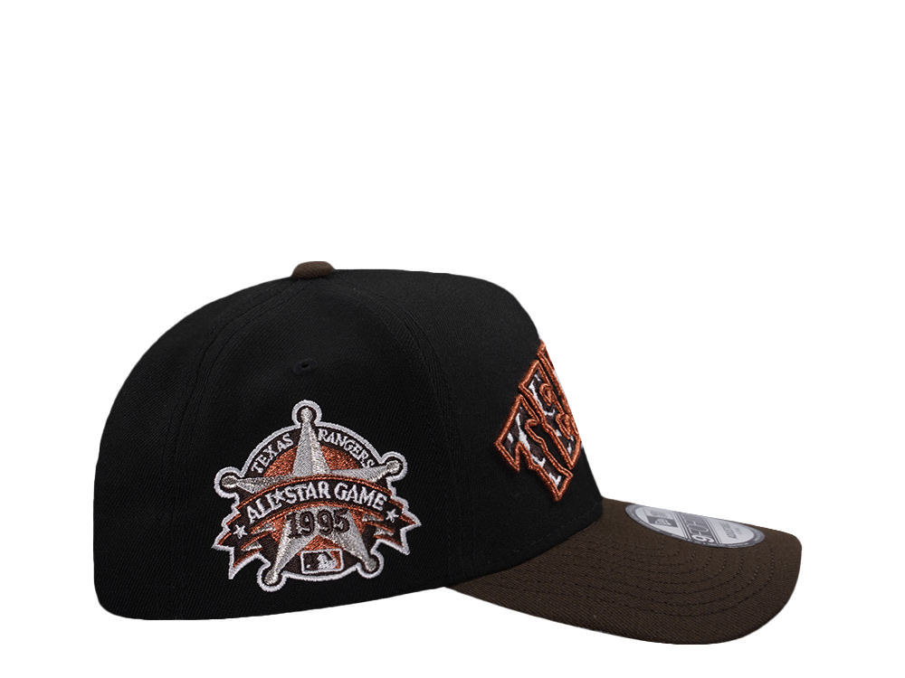 New Era Texas Rangers All Star Game 1995 Black Two Tone Edition 9Forty A Frame Snapback Cap