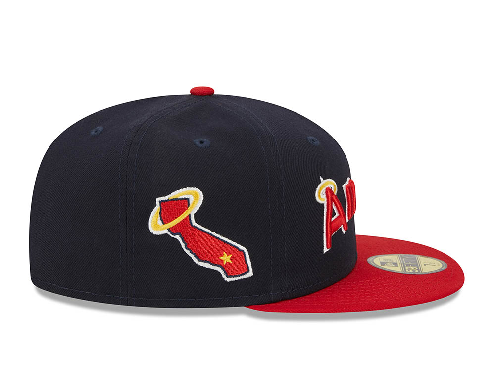 New Era California Angels Retro Script Two Tone Throwback Edition 59Fifty Fitted Cap