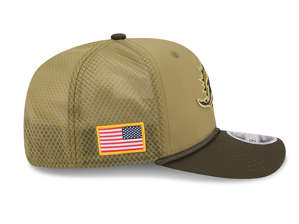 New Era Miami Dolphins Salute To Service 2025 9Seventy Snapback Cap