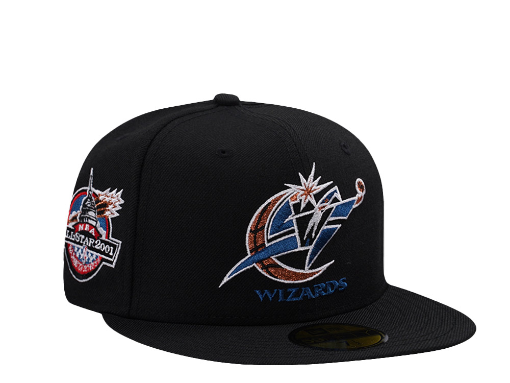 New Era Washington Wizards All Star Game 2001 Wool Black Throwback Edition 59Fifty Fitted Cap