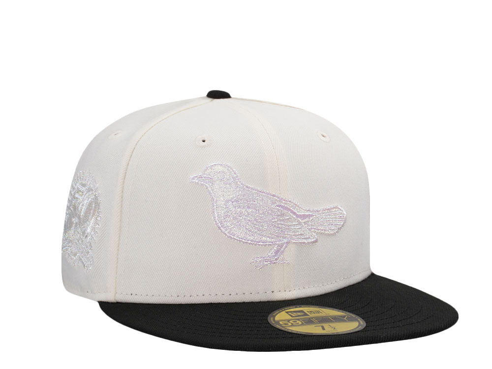 New Era Baltimore Orioles 50th Anniversary Chrome Iris Prime Two Tone Edition 59Fifty Fitted Cap