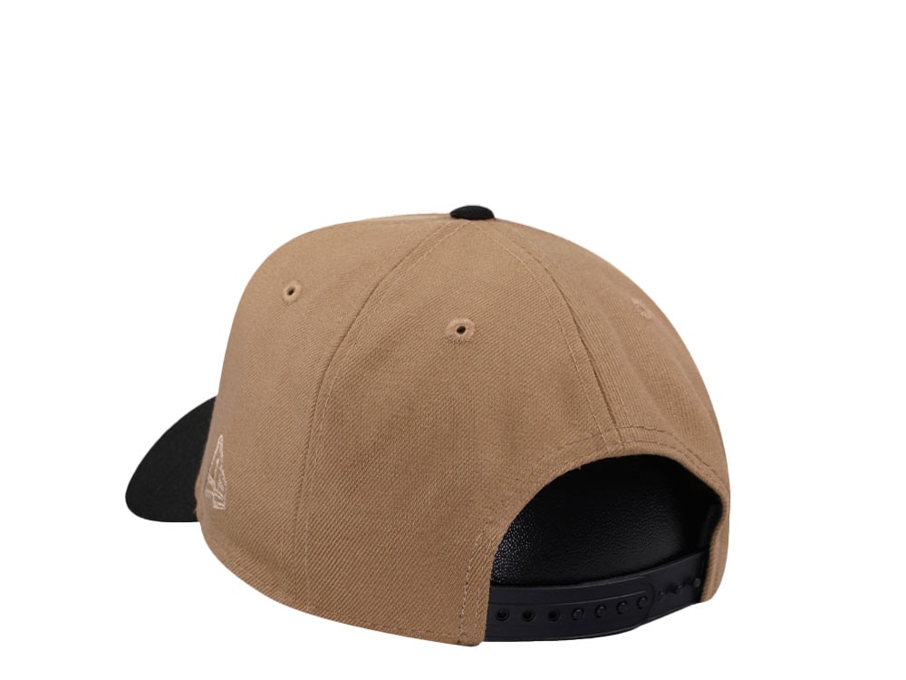 New Era Carolina Panthers Khaki Two Tone Edition 9Forty A Frame Snapback Cap