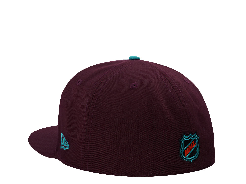 New Era Anaheim Ducks 30th Anniversary Maroon Prime Edition 59Fifty Fitted Cap