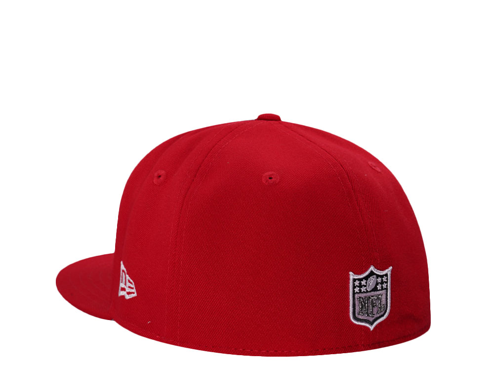 New Era Las Vegas Raiders 60th Anniversary Metallic Script Red Prime Edition 59Fifty Fitted Cap