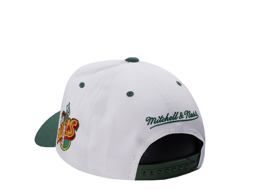 Mitchell & Ness Seattle Supersonics NBA Playoffs 1996 Chrome Two Tone Editon Pro Crown Fit Snapback Cap