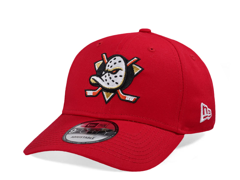 New Era Anaheim Ducks NHL Injection 2024 Scarlet 9Forty Snapback Cap