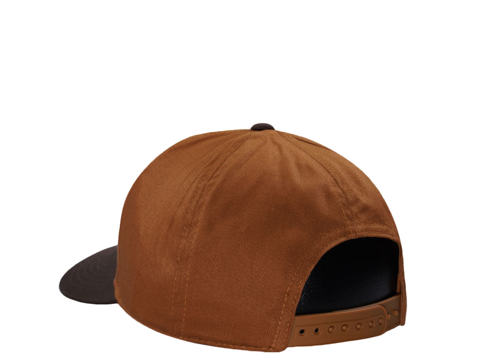 John Deere Embroidered Silhouette Brown Classic Snapback Cap