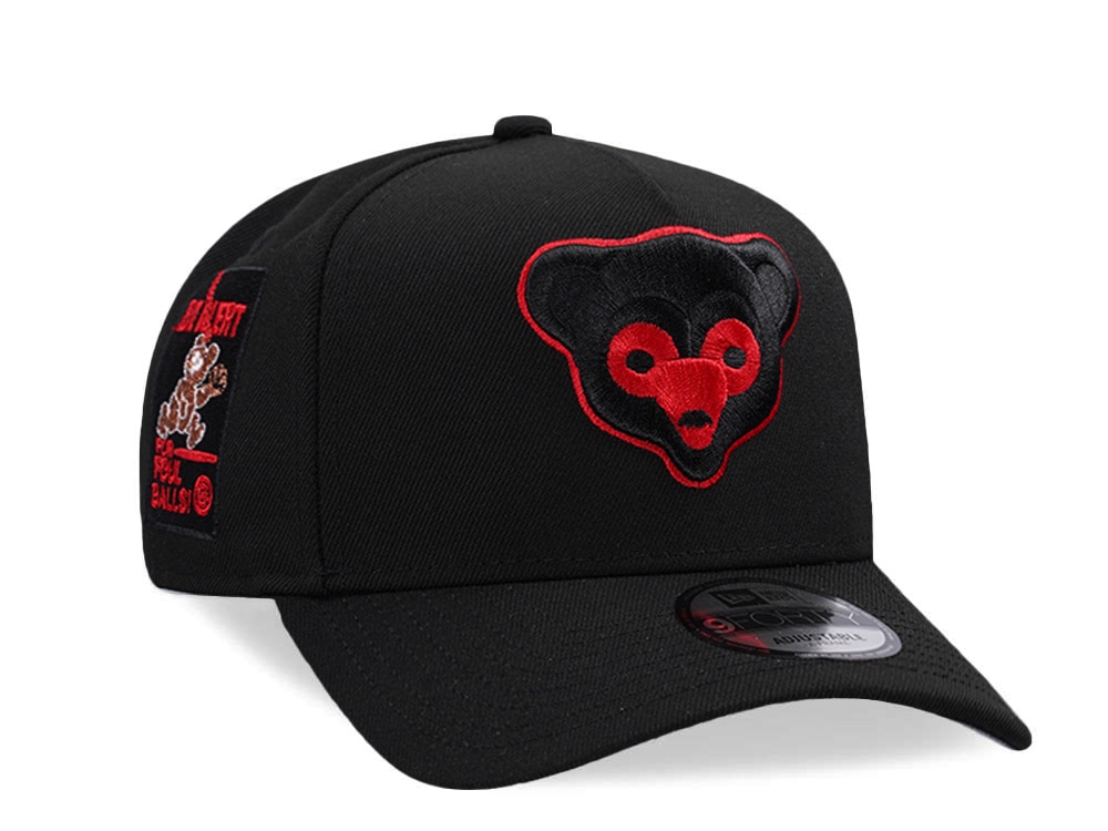 New Era Chicago Cubs Be Alert Metallic Black Prime Edition 9Forty A Frame Snapback Cap
