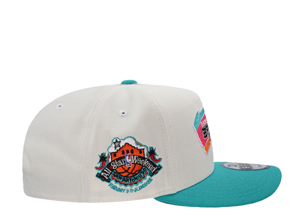 New Era San Antonio Spurs All Star Weekend 1996 Chrome Two Tone Edition 9Fifty A Frame Snapback Cap