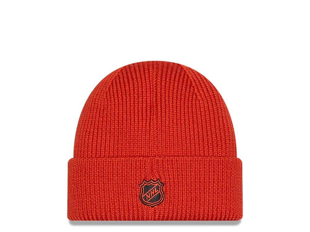 New Era Anaheim Ducks Skull Knit Orange Knit