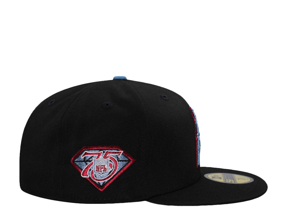 New Era Houston Oilers 75th Anniversary Black Prime Edition 59Fifty Fitted Cap