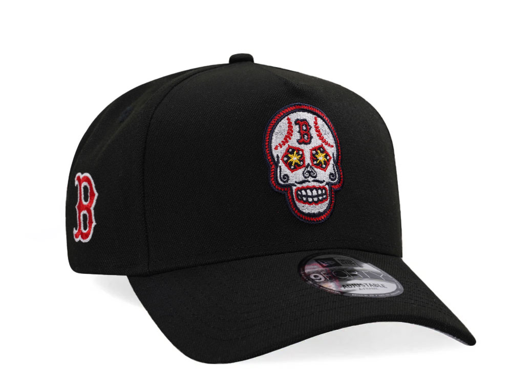 New Era Boston Red Sox Skull Black Classic Edition 9Forty A Frame Snapback Cap