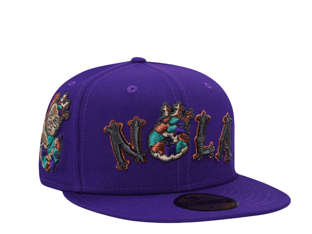 New Era New Orleans Baby Cakes Purple Prime Edition 59Fifty Fitted Cap
