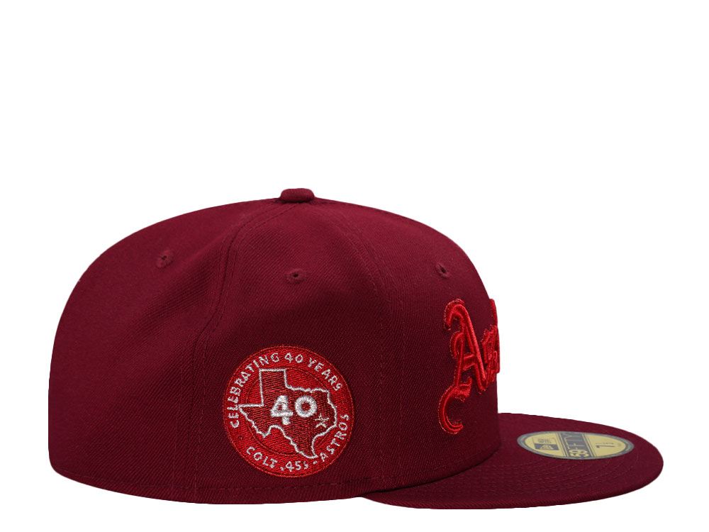New Era Houston Astros 40th Anniversary Script Red Prime Edition 59Fifty Fitted Cap