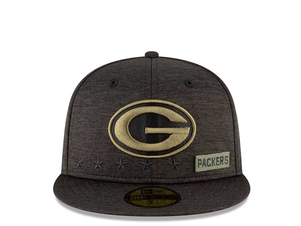 New Era Green Bay Packers Salute to Service 2020 Fitted 59Fifty Cap