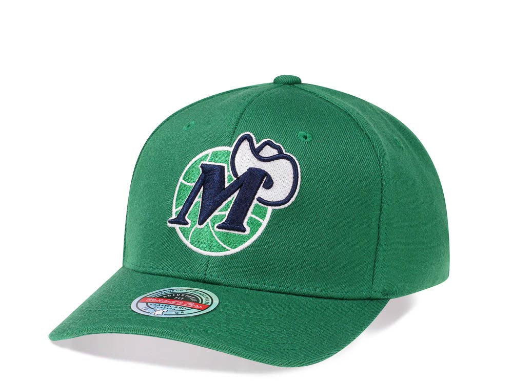 Mitchell & Ness Dallas Mavericks Team Ground Red Line Solid Flex Snapback Cap