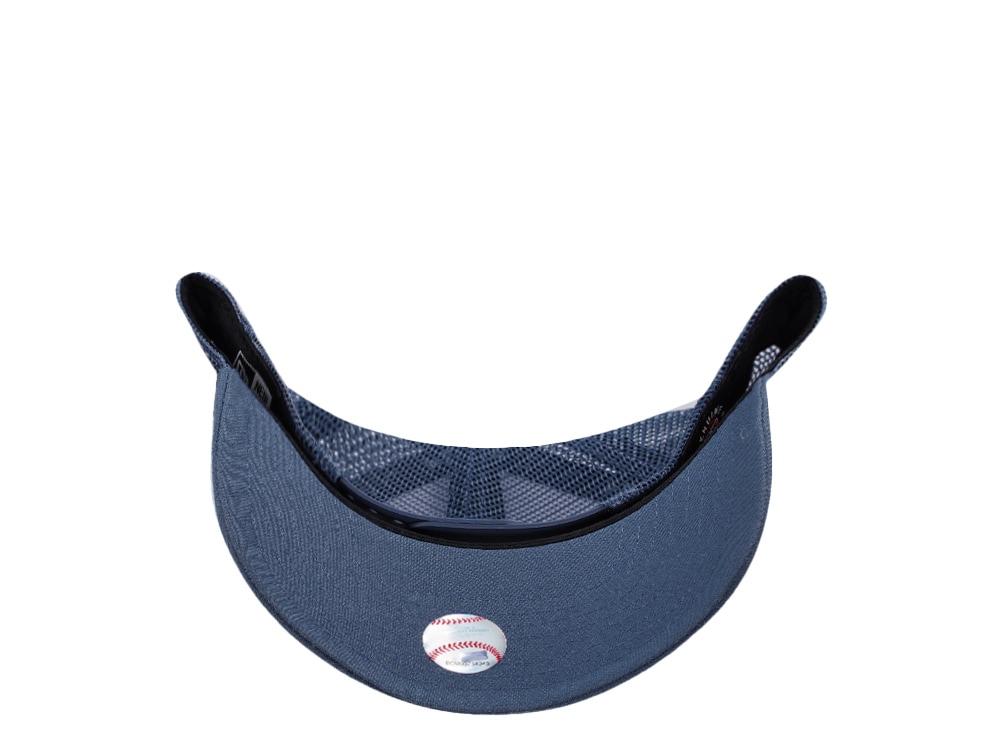 New Era New York Yankees Indigo White Two Tone Edition 9Forty A Frame Trucker Snapback Cap