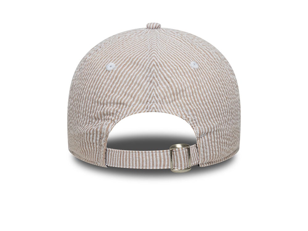 New Era Oakland Athletics Seersucker Stone 9Twenty Strapback Cap
