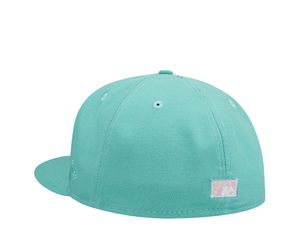 New Era Milwaukee Brewers All Star Game 2002 Teal Pink Edition 59Fifty Fitted Cap