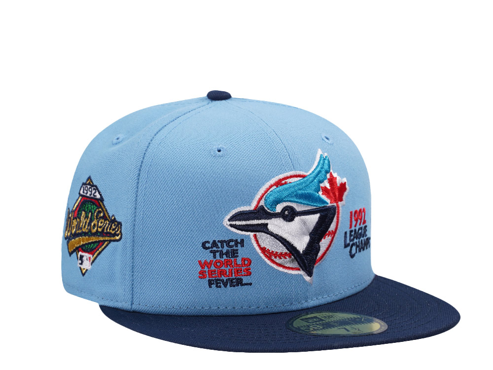 New Era Toronto Blue Jays World Series 1992 Sky Blue Two Tone Edition 59Fifty Fitted Cap