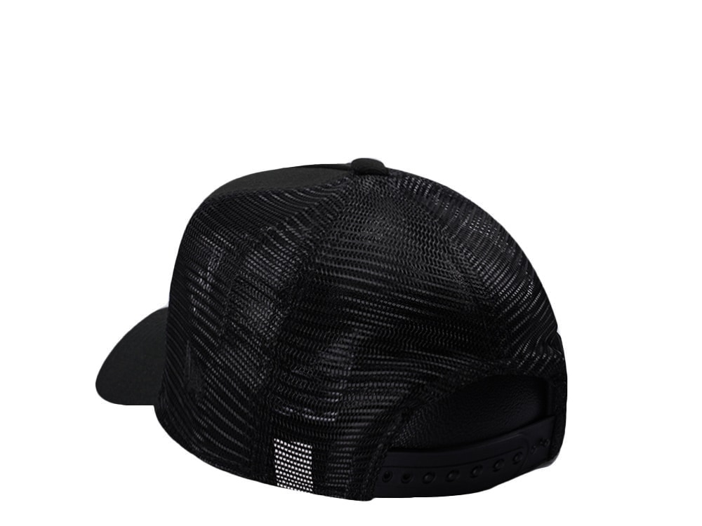 New Era New Jersey Devils Black Prime Edition 9Forty A Frame Trucker Snapback Cap