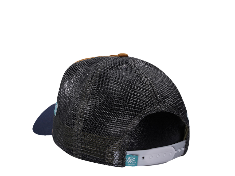 Djinns HFT Live Fast Die Wet Light Brown Coastal Edition Trucker Snapback Cap