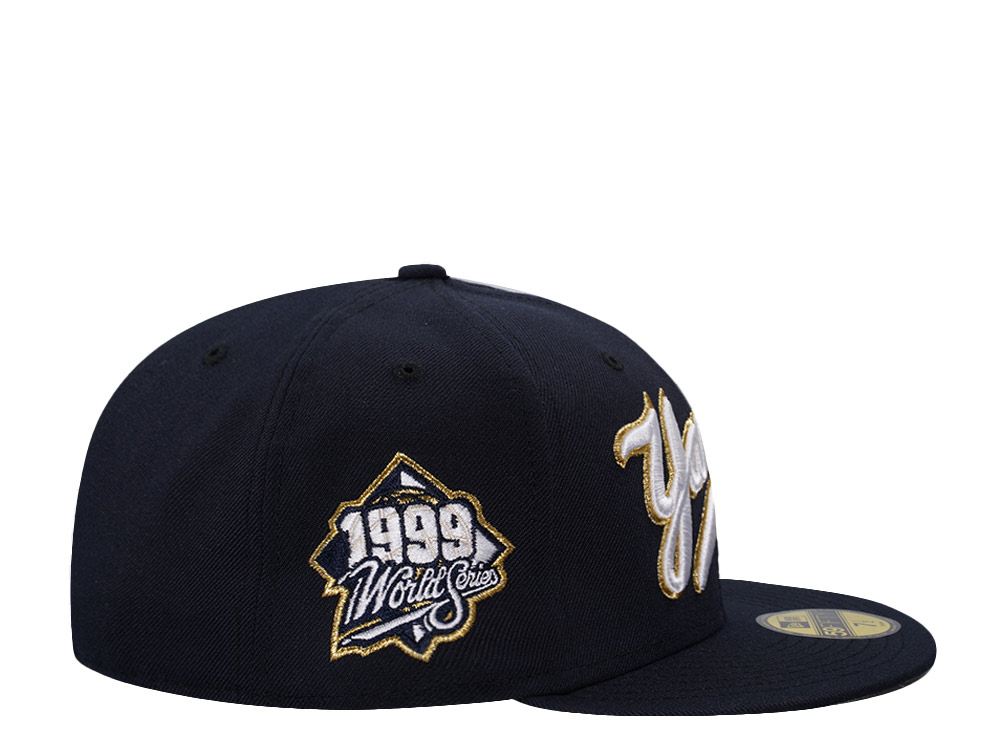 New Era New York Yankees World Series 1999 Navy Gold Edition 59Fifty Fitted Cap