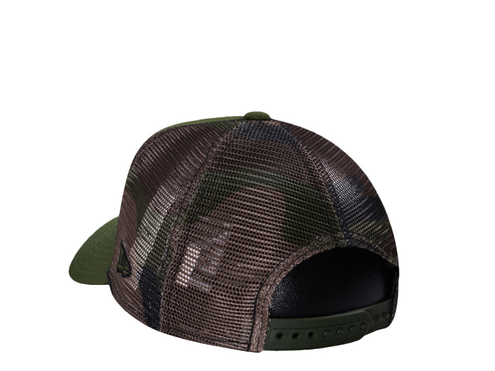 New Era San Francisco 49ers Green Camo Trucker Edition 9Forty A Frame Snapback Cap