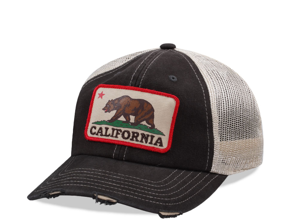 American Needle California Black Orville Edition Trucker Snapback Cap