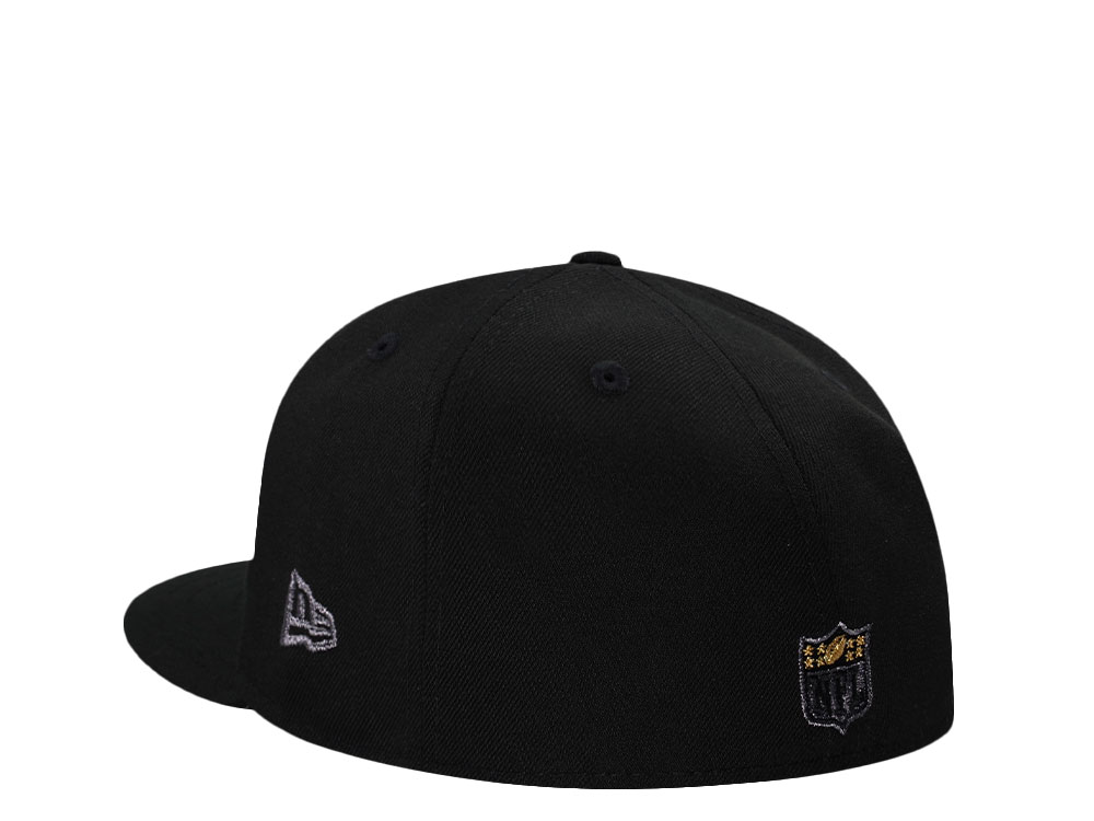 New Era Arizona Cardinals Super Bowl XLIII Metallic Black Prime Edition 59Fifty Fitted Cap