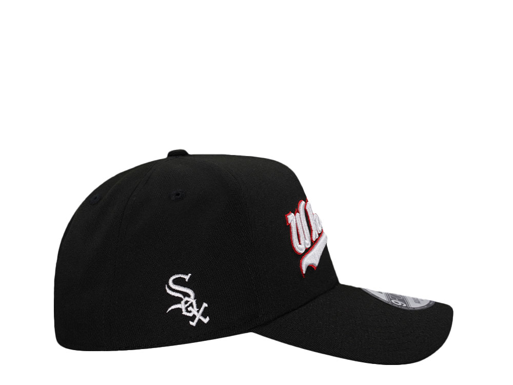 New Era Chicago White Sox Black Classic Edition 9Forty A Frame Snapback Cap