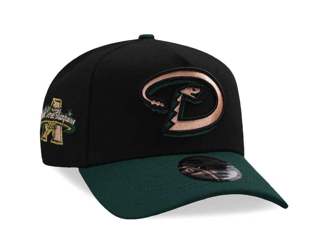 New Era Arizona Diamondbacks World Series 2001 Champions Black Two Tone Edition 9Forty A Frame Snapback Cap