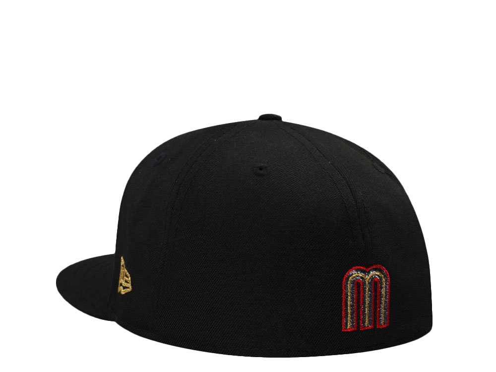 New Era New Era Aztec Skull Warrior Black Metallic Prime Edition 59Fifty Fitted Cap