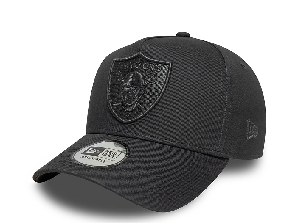 New Era Las Vegas Raiders Metallic Dark Gray Edition 9Forty A Frame Snapback Cap