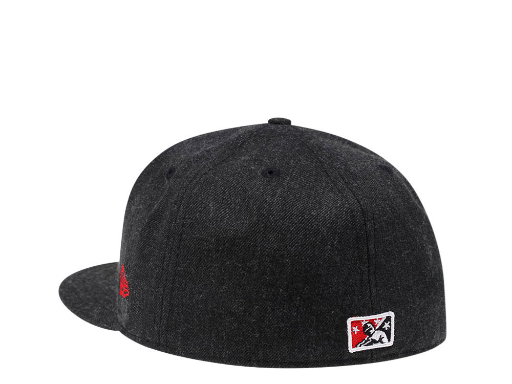 New Era Richmond Flying Squirrels Heather Black Edition 59Fifty Fitted Cap