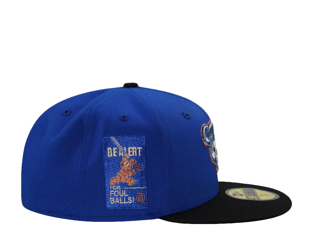 New Era Chicago Cubs Be Alert Blue Two Tone Throwback Edition 59Fifty Fitted Cap