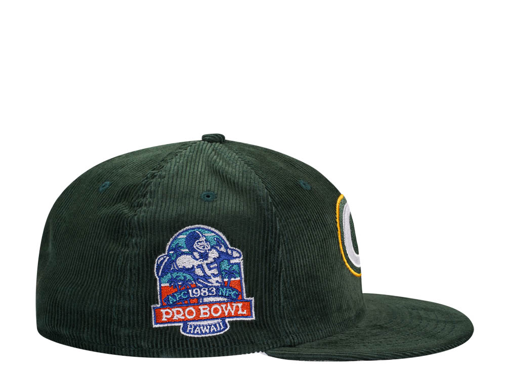 New Era Green Bay Packers Pro Bowl Hawaii 1983 Throwback Cord Edition 59Fifty Fitted Cap