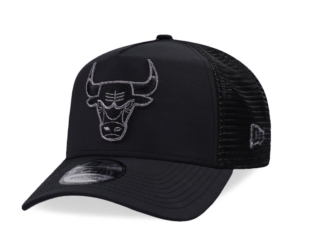 New Era Chicago Bulls Titanium Trucker Edition 9Forty A Frame Snapback Cap