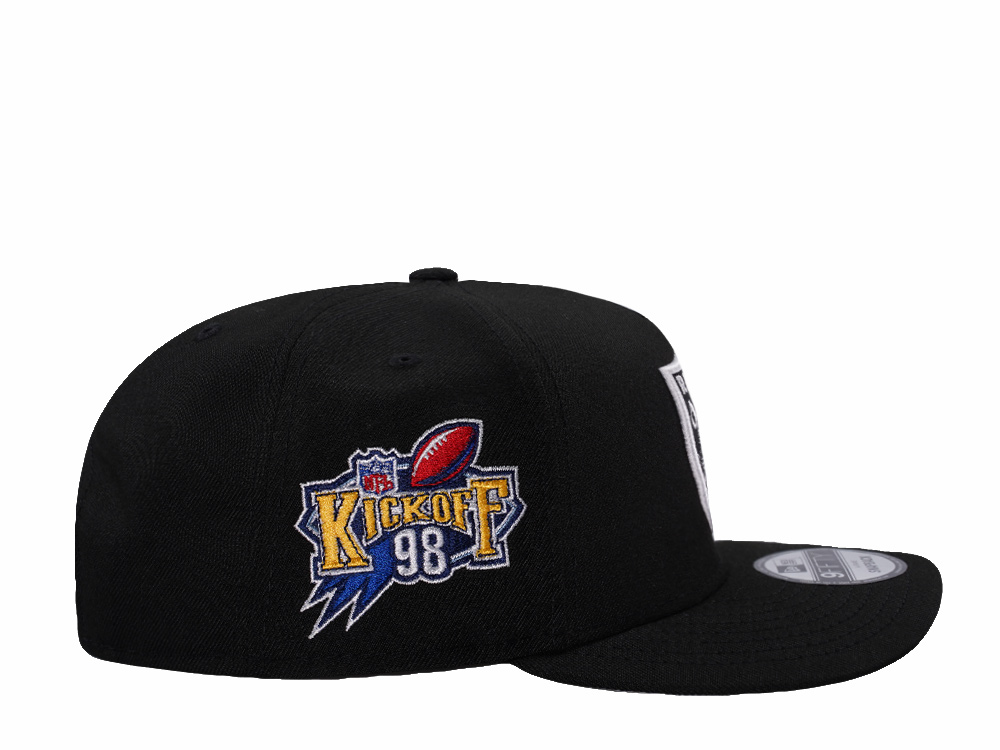 New Era Las Vegas Raiders Kickoff 1998 Black Prime Edition 9Fifty A Frame Snapback Cap