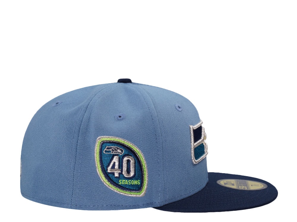 New Era Seattle Seahawks 40 Season Legend Two Tone Edition 59Fifty Fitted Cap