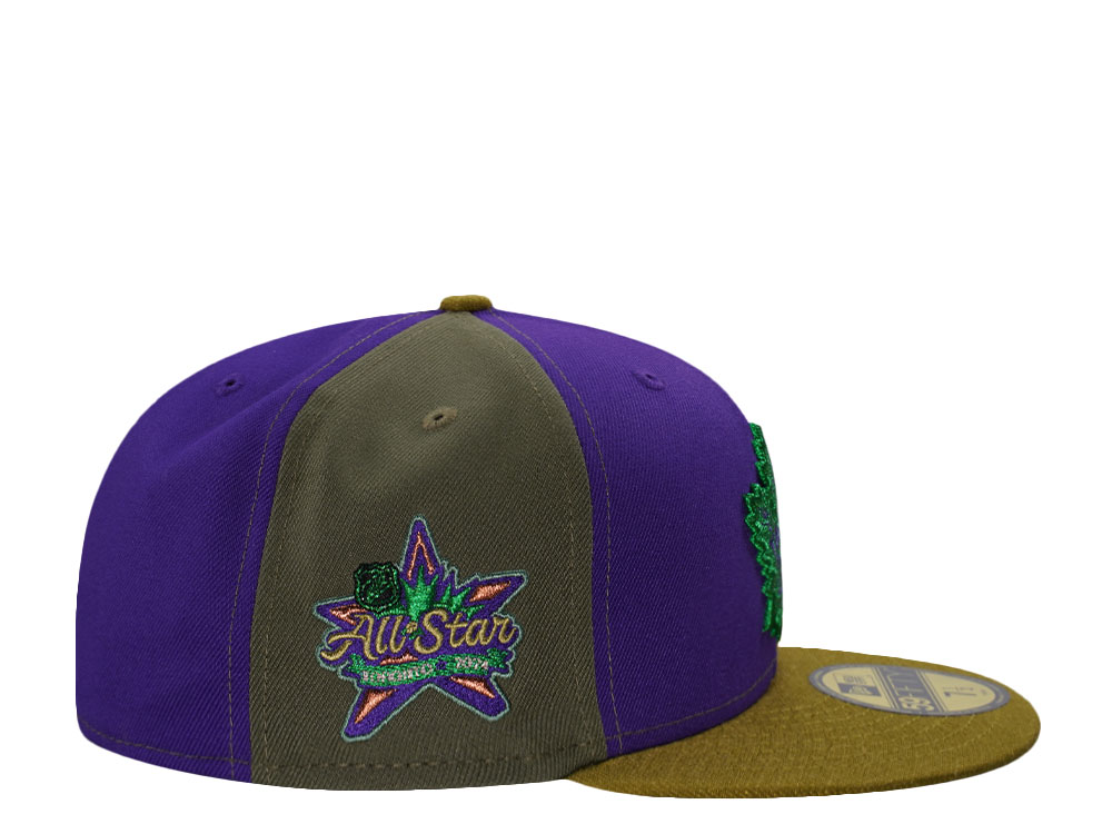 New Era Toronto Maple Leafs All Star Game 2024 Olive Purple Two Tone Edition 59Fifty Fitted Cap