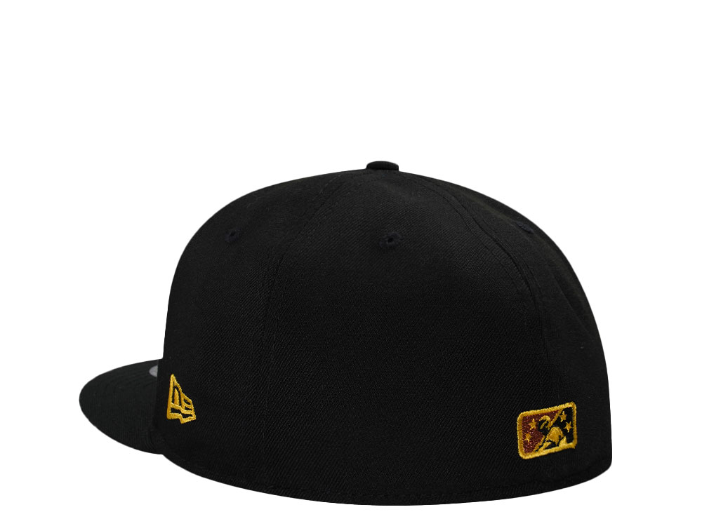 New Era Greensboro Hornets Black Yellow Prime Edition 59Fifty Fitted Cap