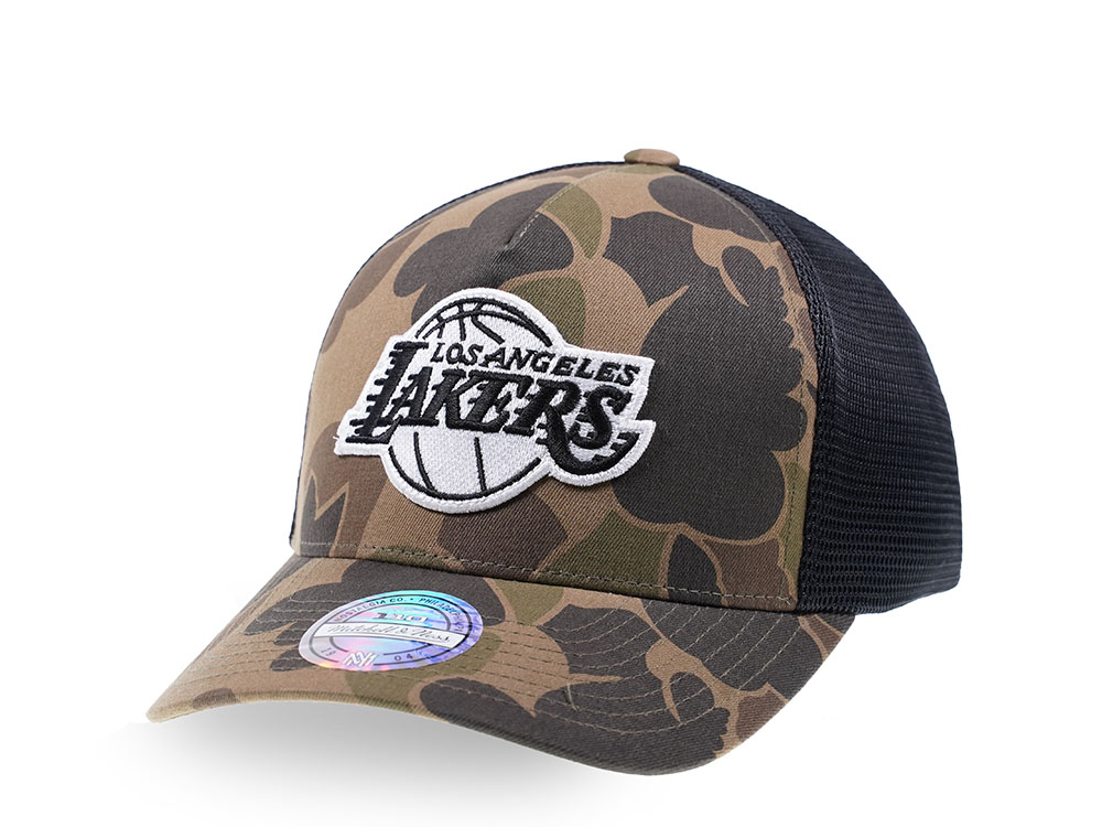 Mitchell & Ness Los Angeles Lakers Camo Trucker Cap