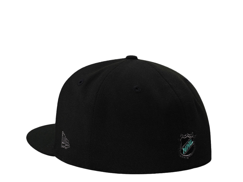 New Era Seattle Kraken Inaugural Season Metallic Black Prime Edition 59Fifty Fitted Cap