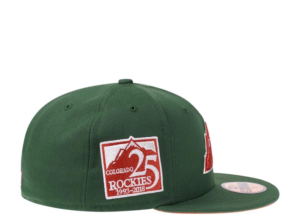 New Era Colorado Rockies 25th Anniversary Rust Green Edition 59Fifty Fitted Cap