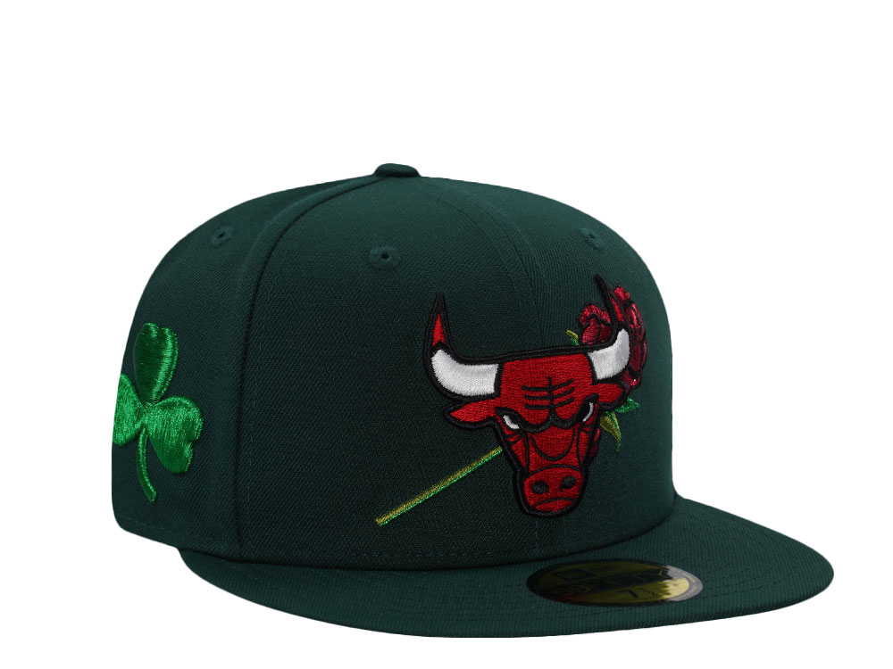 New Era Chicago Bulls Rose Dark Green Prime Edition 59Fifty Fitted Cap