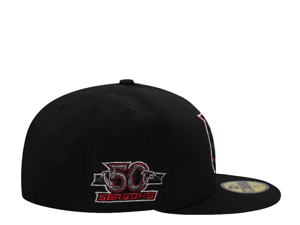New Era Atlanta Falcons 50th Anniversary Black Prime Edition 59Fifty Fitted Cap