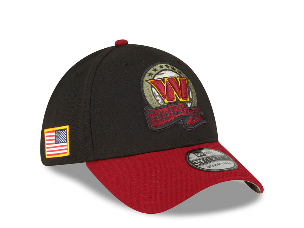New Era Washington Football Team Salute to Service 2022 39Thirty Stretch Cap